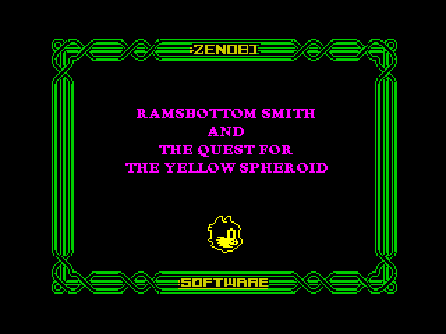 The Quest title screen for ZX Spectrum